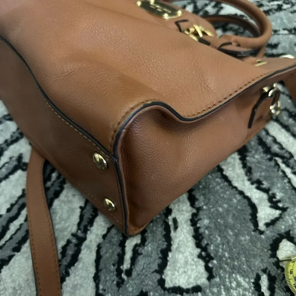 Michael Kors Brown Hamilton Leather Satchel